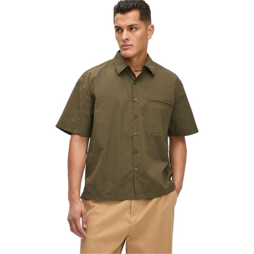 Mode Of One Mens Relaxed Fit Button Up Shirt, NWT
